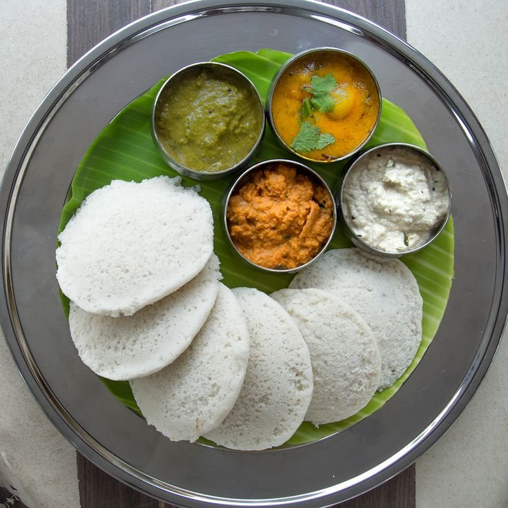 Soft Mallipoo Idli Platter with Variety Chutneys & Sambar | South Indian Breakfast Special