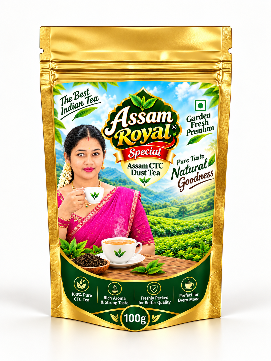Assam Royal Tea Pack Size 100g