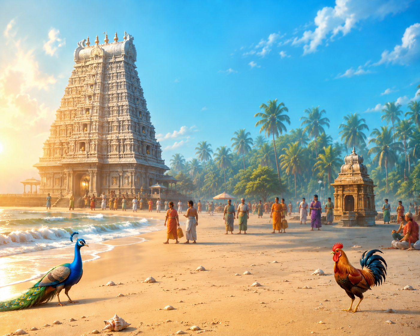beach temple images high quality