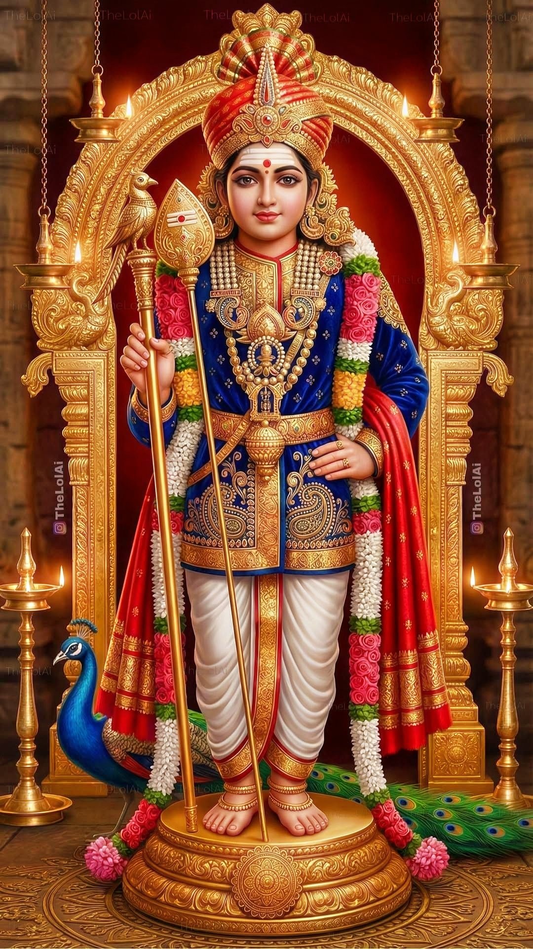 God Murugan Raja Alangaram