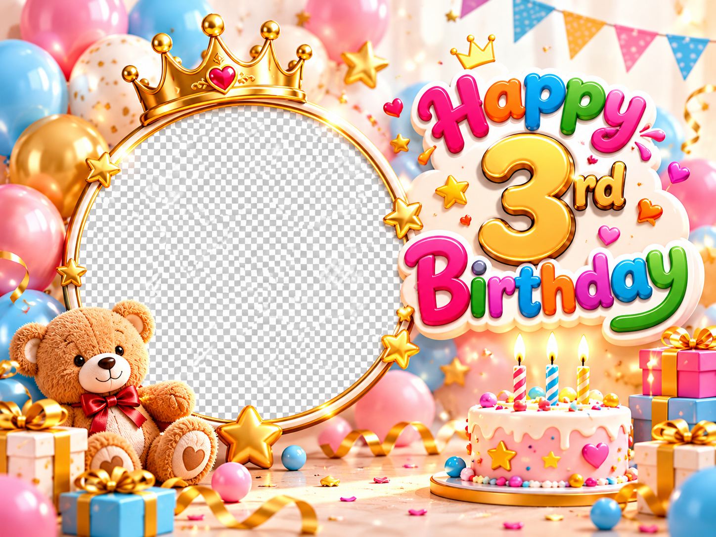 Happy Birthday 4:3 banner design