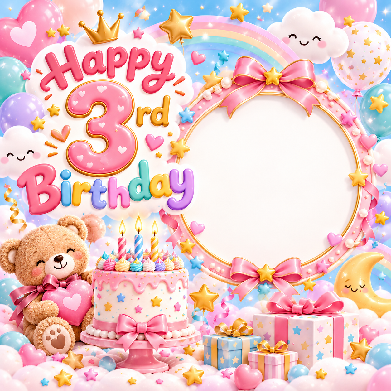 Happy Birthday with custom design for printings