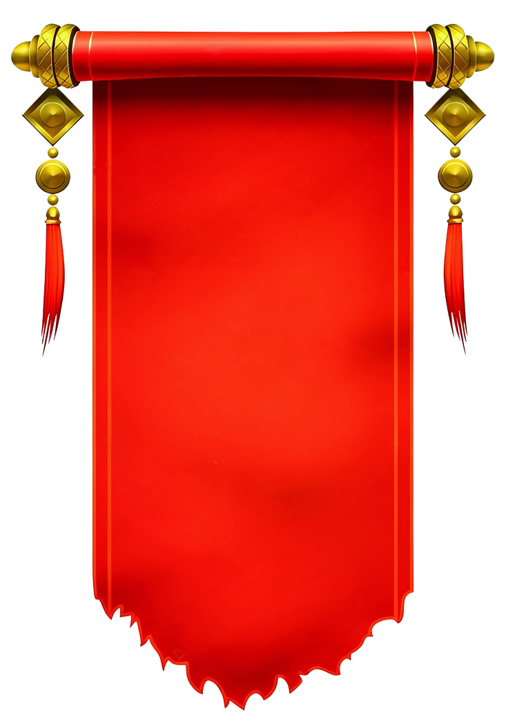 red background shapes