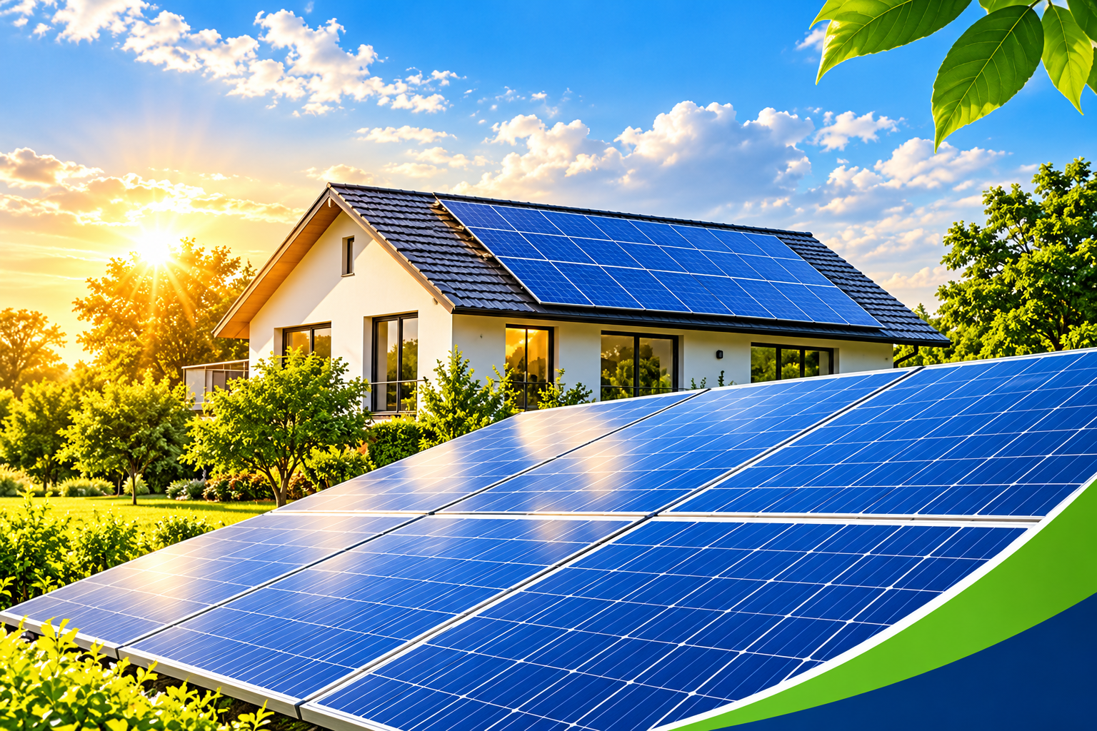 solar panel and house high quality