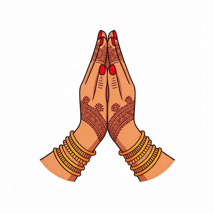vanakkam hand images